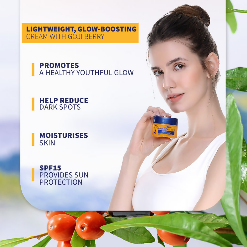 St.Botanica Goji Berry Day Cream SPF15 With Goji Berry & Vitamin C For Sun Protection | Grocsy