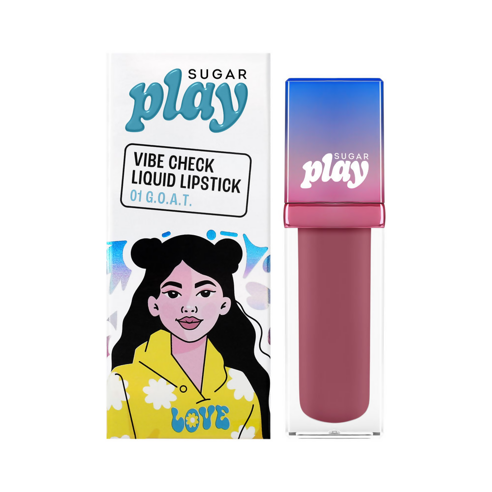 Sugar Play Vibe Check Liquid Lipstick - 01 G.O.A.T | Grocsy
