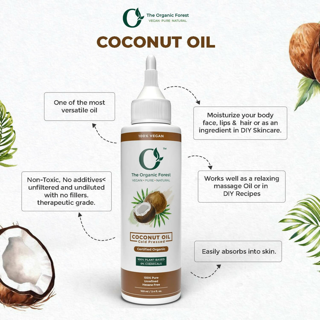 The Organic Forest Cold Pressed Coconut Oil | Grocsy