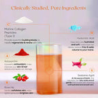 Wellbeing Nutrition Beauty Korean Marine Collagen Peptides - Strawberry & Watermelon | Grocsy