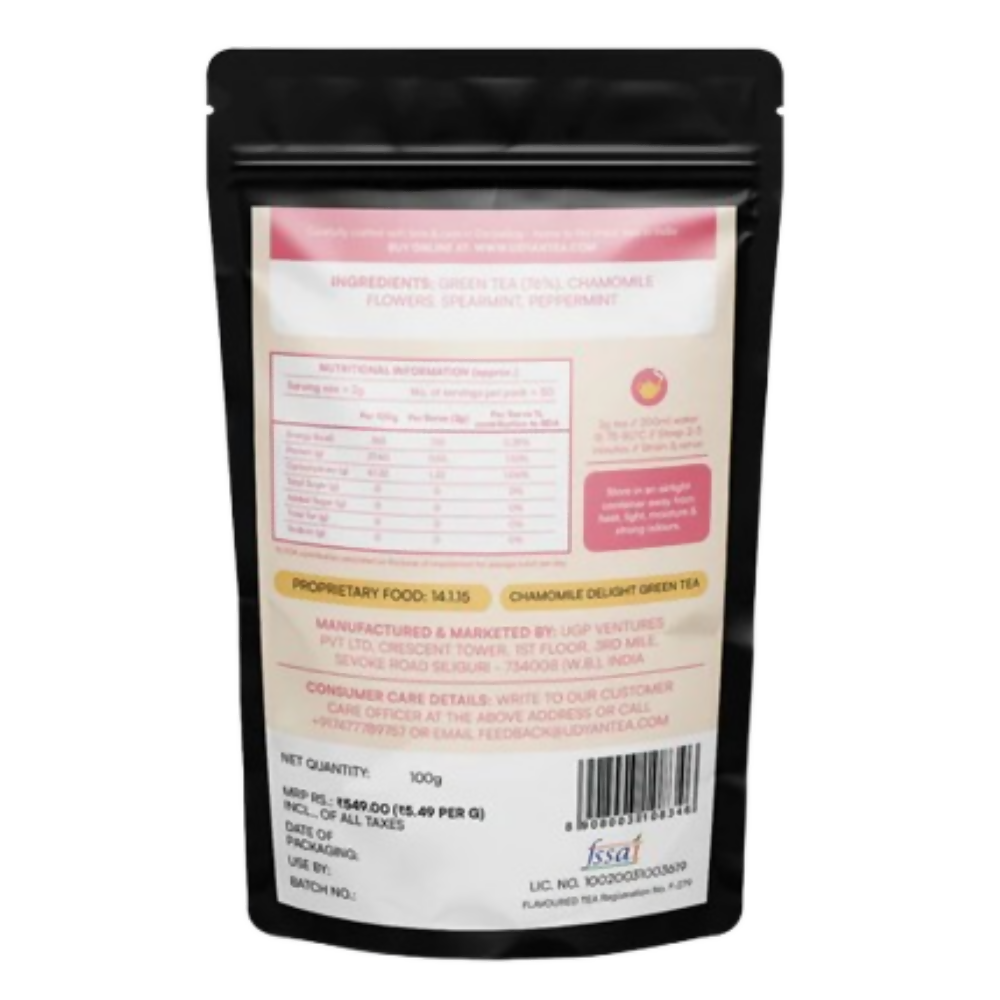 Udyan Tea Chamomile Delight Green Tea | Grocsy