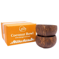 Thenga Natural Round Coconut Shell Bowl | Grocsy