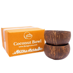 Thenga Natural Round Coconut Shell Bowl | Grocsy
