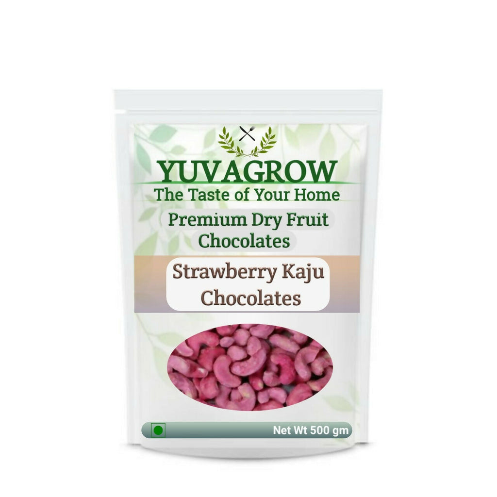 Yuvagrow Strawberry Kaju Chocolates | Grocsy