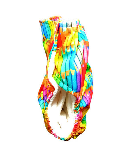 Kindermum Pro Aio Cloth Diaper (With 2 Organic Inserts And Power Booster)-Colorful Art For Kids | Grocsy