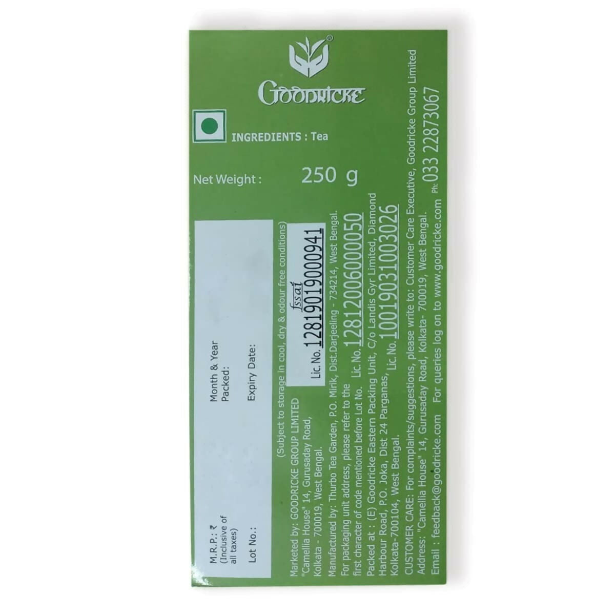 Goodricke Thurbo Darjeelin Whole Leaf Tea | Grocsy
