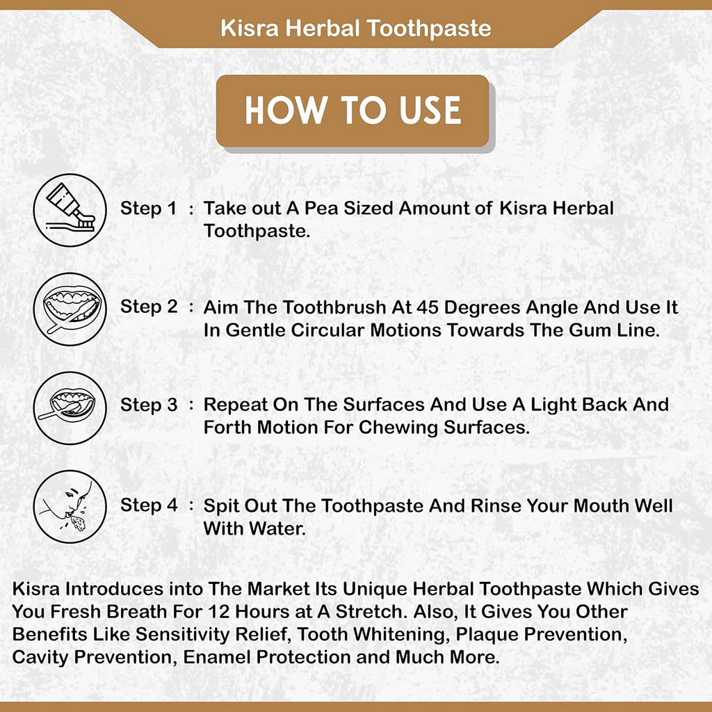 Kisra Vimal Dant Manjan & Herbal Toothpaste Kit | Grocsy