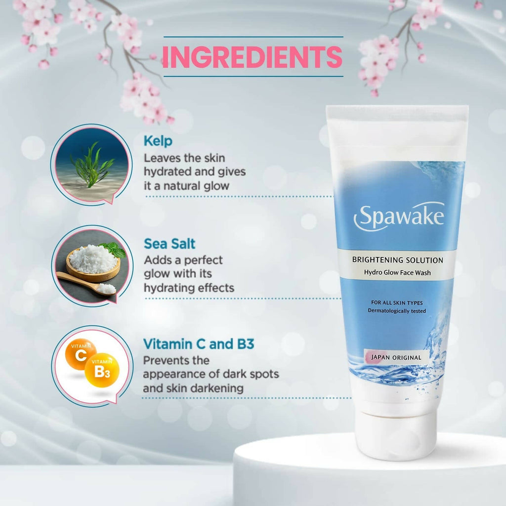 Spawake Brightening Solution Hydro Glow Face Wash | Grocsy