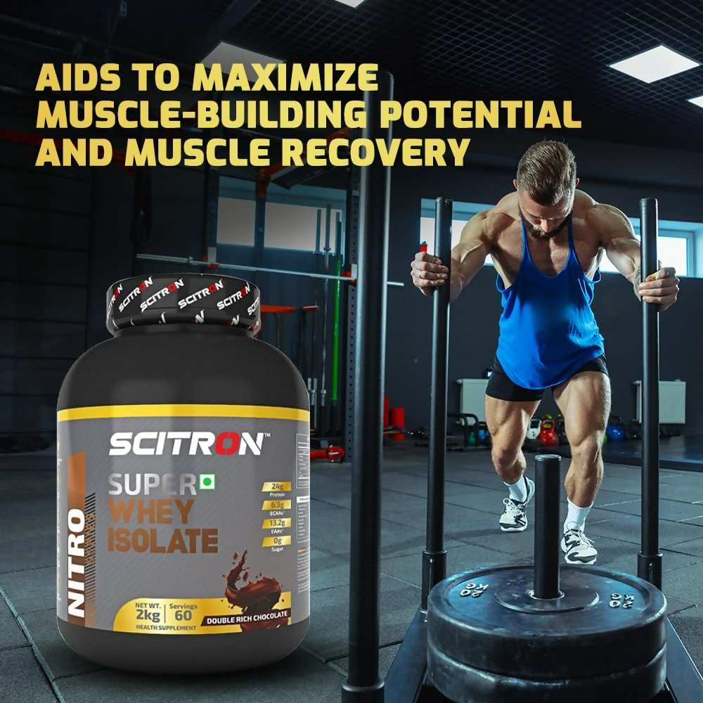 Scitron Super Whey Isolate Protein Powder - Double Rich Chocolate | Grocsy