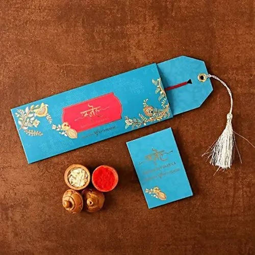 Vibrant Ganesha Rakhi & Cadbury Fruit N Nut Chocolates | Grocsy