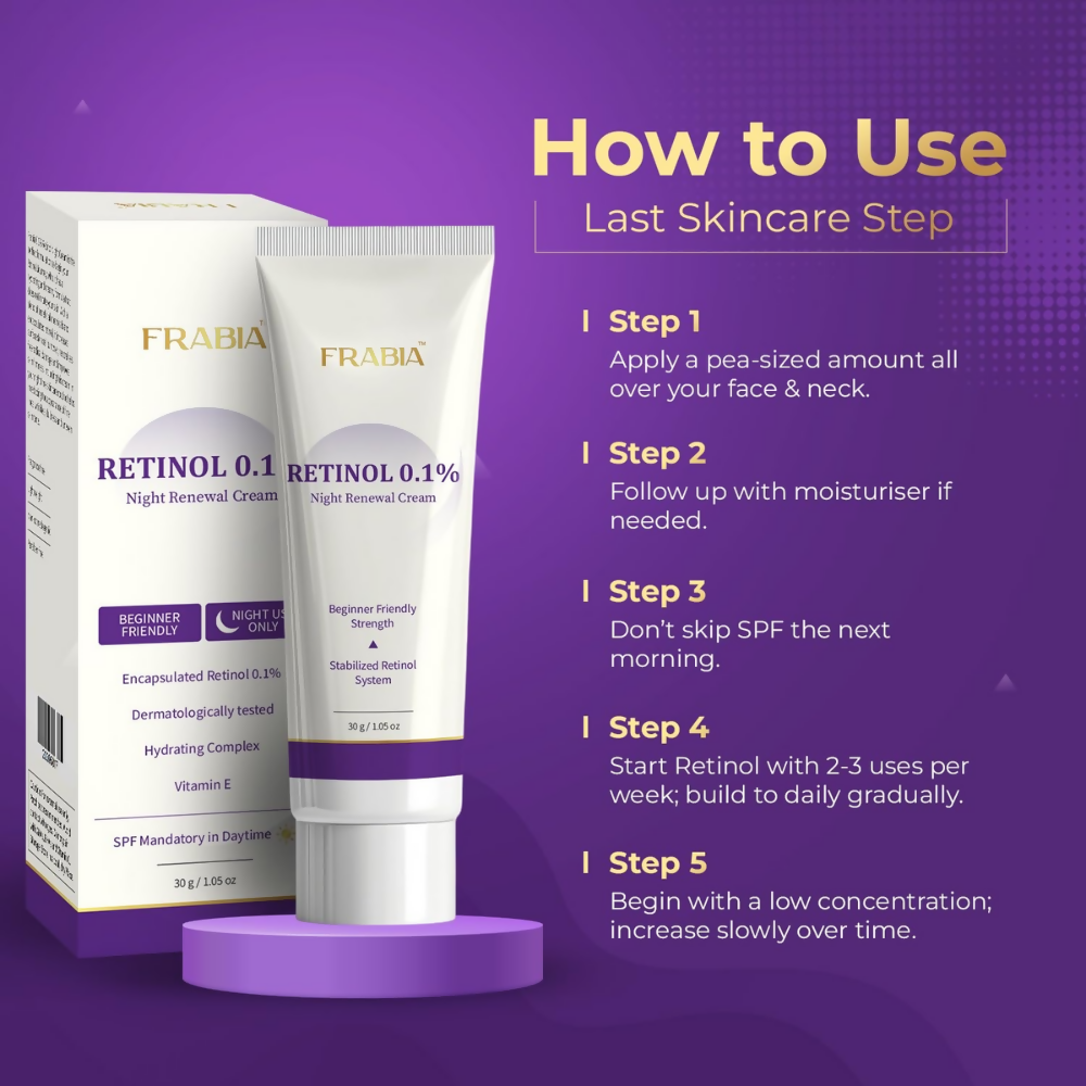 Frabia Retinol 0.1 Night Cream | Grocsy