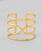 VOJ Gold-Polished multi Layer Kada Bracelet | Grocsy