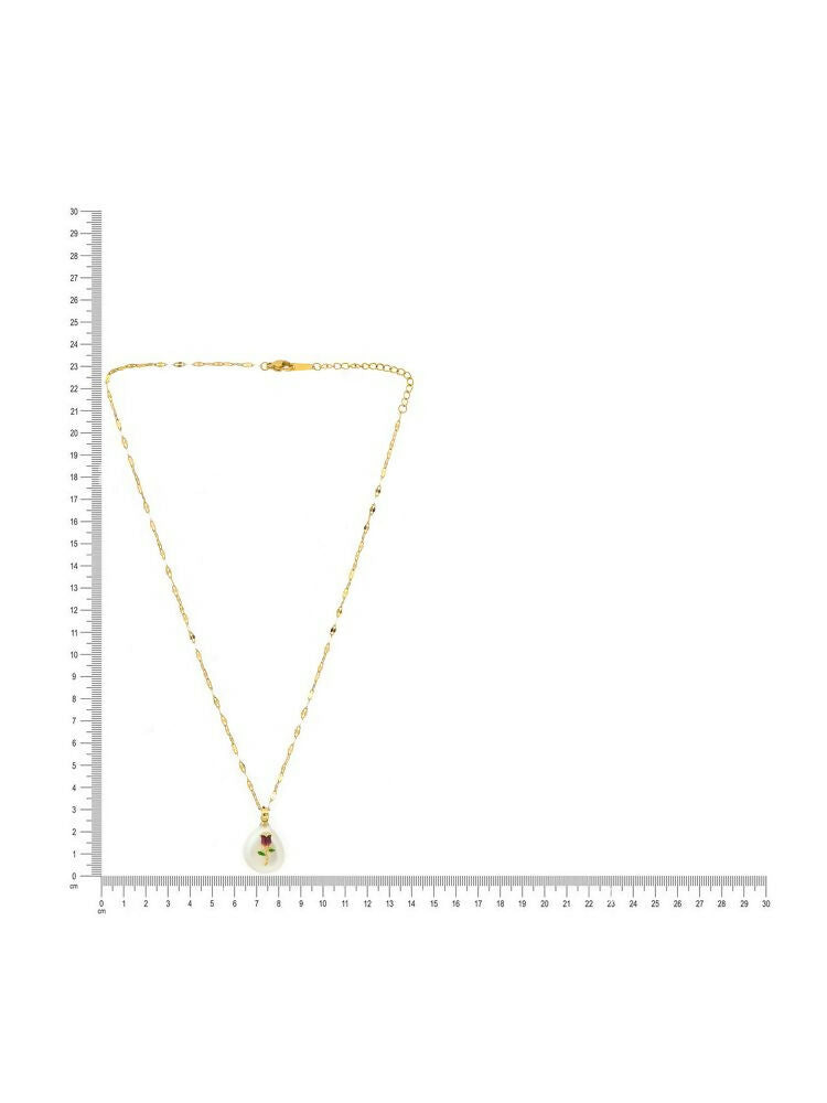 Antique Finish White Crystal Necklace - Ruby Raang | Grocsy
