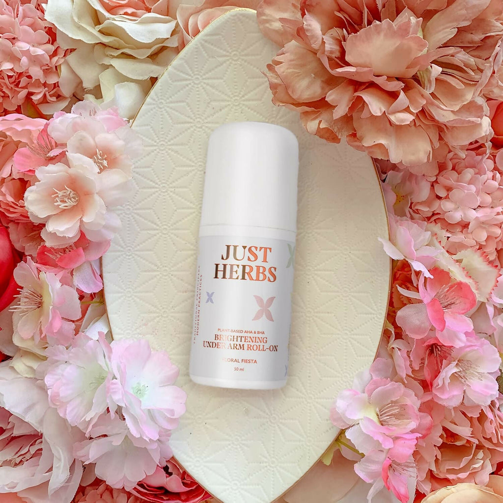 Just Herbs Under Arm Roll On For Women Floral Fiesta Long Lasting and Refreshing Women Deodorant | Grocsy