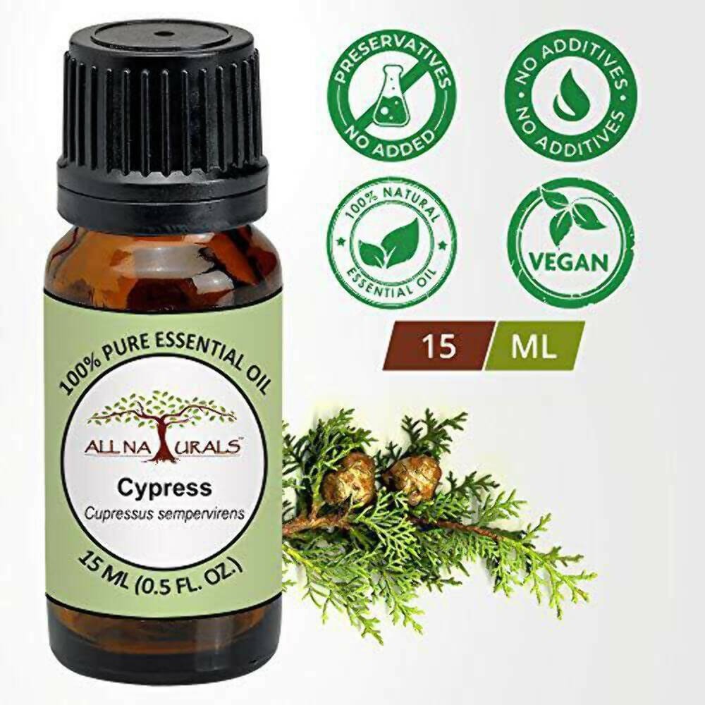 All Naturals Cypress Essential Oil for Hair & Skin | Grocsy