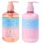 Natural Vibes Glow & Moisturising Bath and Body Regime with Shower Gel Body Wash & Lotion | Grocsy
