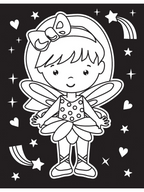 Dreamland Publications Little Fairy Neon Colour and Sticker Dots Book Over 500 Stickers For Kids | Grocsy
