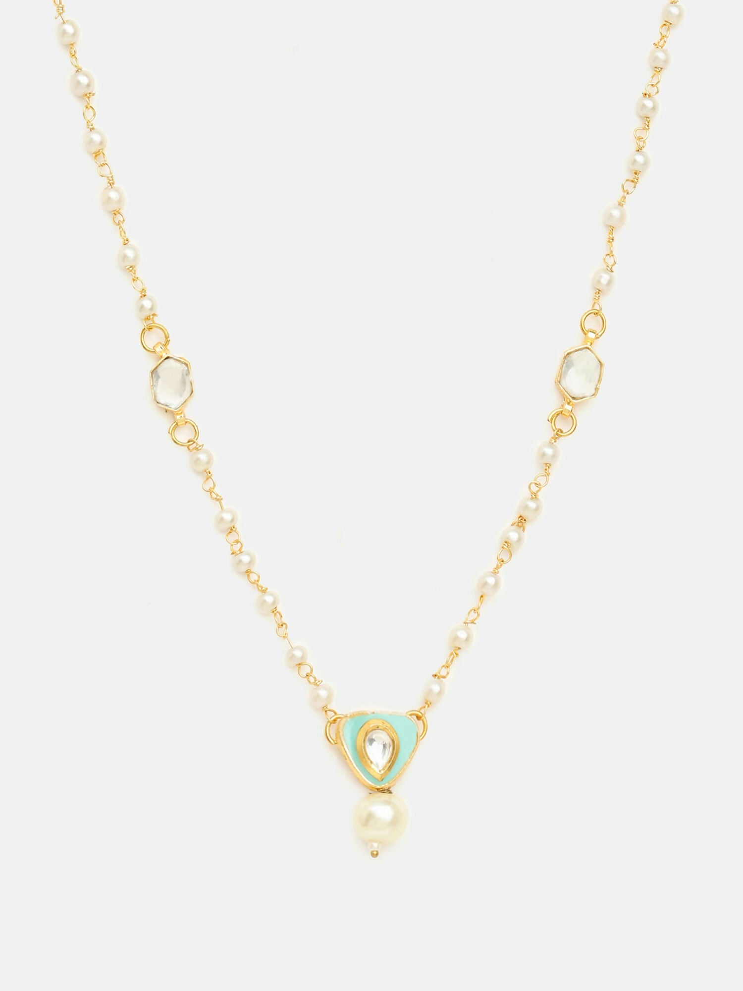 Ruby Raang Sheesh Mahal Necklace | Grocsy