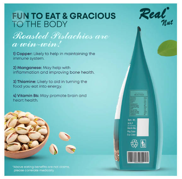 Real Nut Roasted & Salted Pistachios | Grocsy