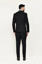 Joban Fashion Black Colored Satin Silk Fabric Coat,Shirt, Pant And Bow | Grocsy