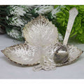 Chahat Premium Living Brass Grapes Leaf Platter | Grocsy