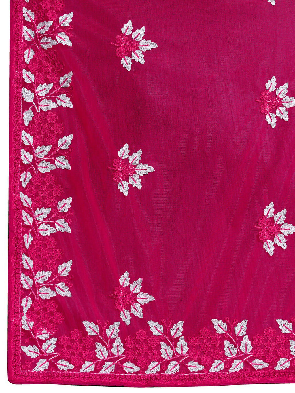Teeya Creation Womens Latest Stylish Party Wear Soft Net Saree-Pink | Grocsy
