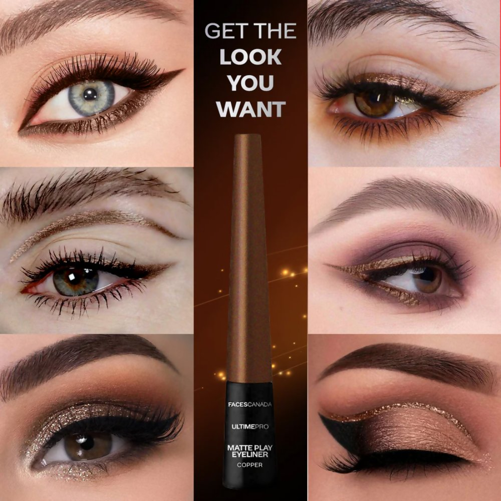 Faces Canada Ultime Pro Matte Play Eyeliner - Copper | Grocsy
