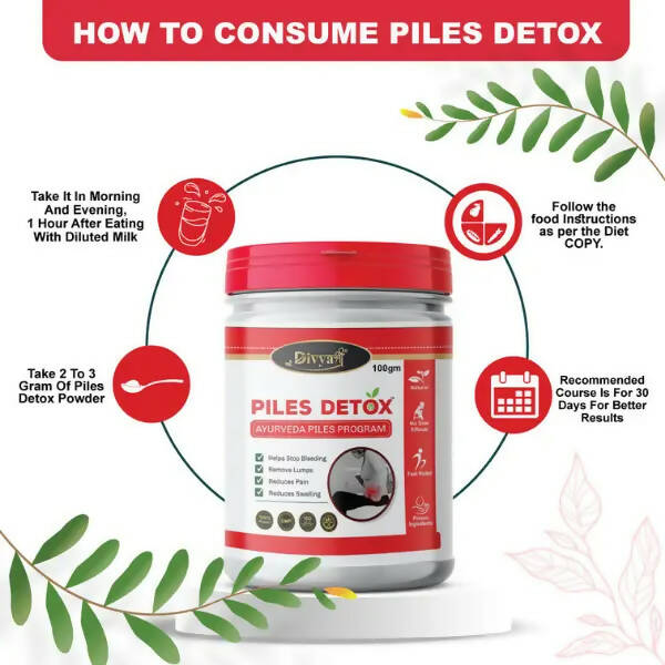 Divya Shree Piles Detox Powder | Grocsy