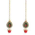 Mominos Fashion Johar Kamal Gold-Polished Brass Finish Meena & Pearls Work Choker For Women | Grocsy