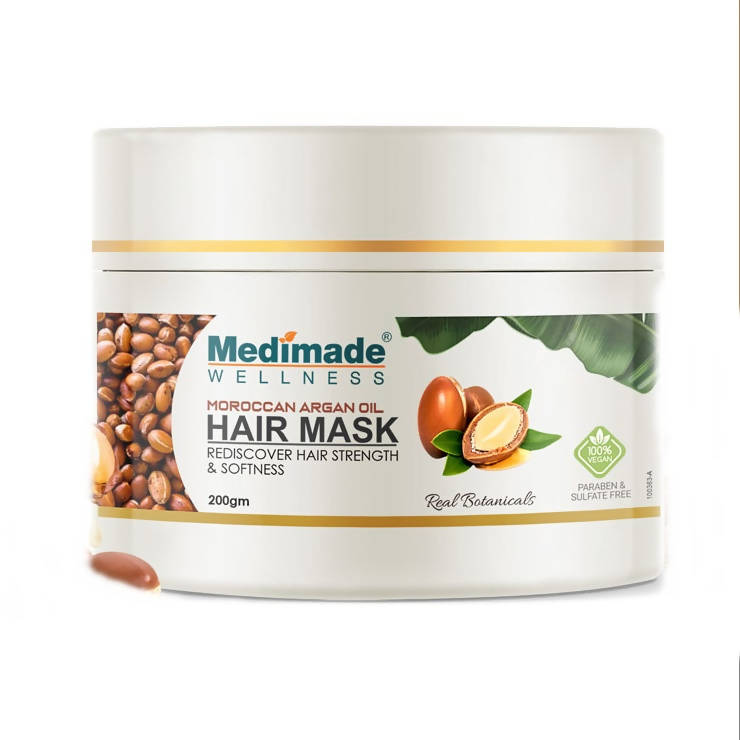 Medimade Wellness Moroccan Argan Oil Hair Mask | Grocsy