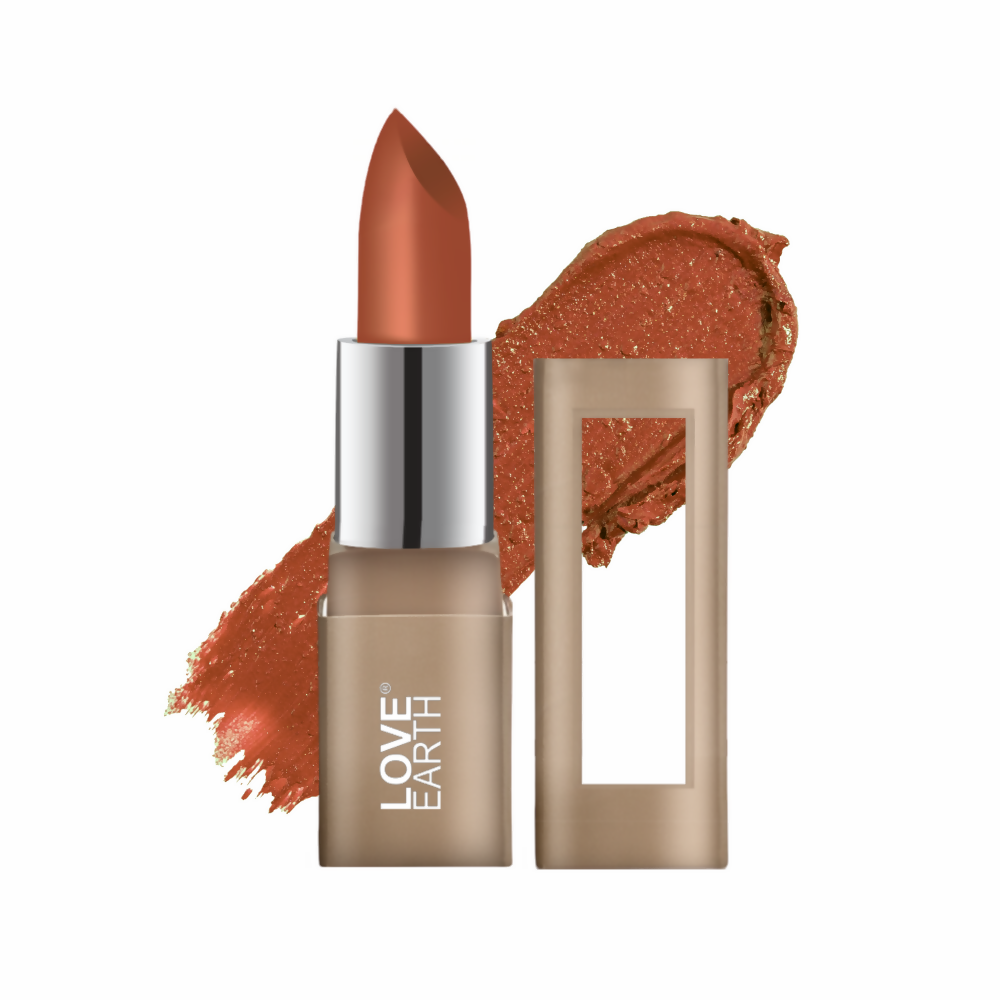 Love Earth Satin Matte Lipstick - Caramel | Grocsy