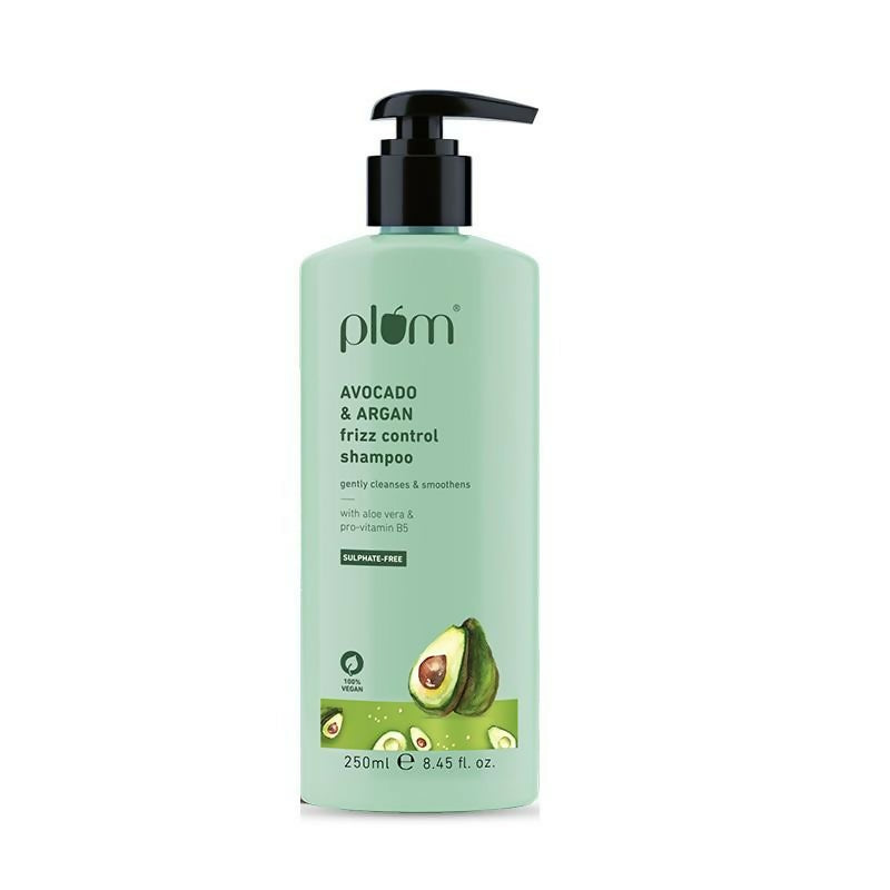 Plum Avocado & Argan Oil Sulphate-Free Shampoo For Frizzy Hair | Grocsy