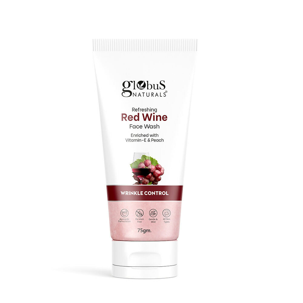 Globus Naturals Red Wine Hydrating Face Wash | Grocsy