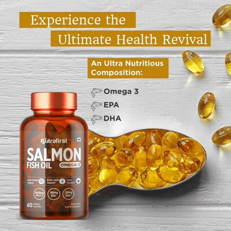 Nutrafirst Salmon Fish Oil Capsules | Grocsy
