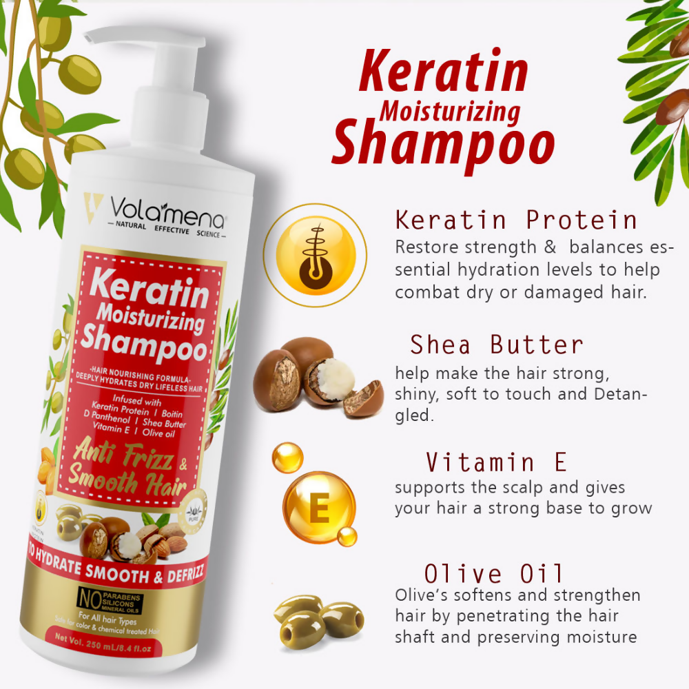 Volamena Keratin Moisturizing Shampoo | Grocsy