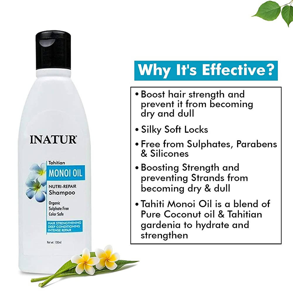 Inatur Tahitian Monoi Oil Nutri-Repair Shampoo | Grocsy