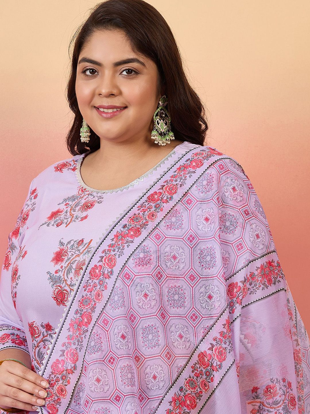 Sztori Women Floral Printed Regular Kurta with Trousers & With Dupatta | Grocsy