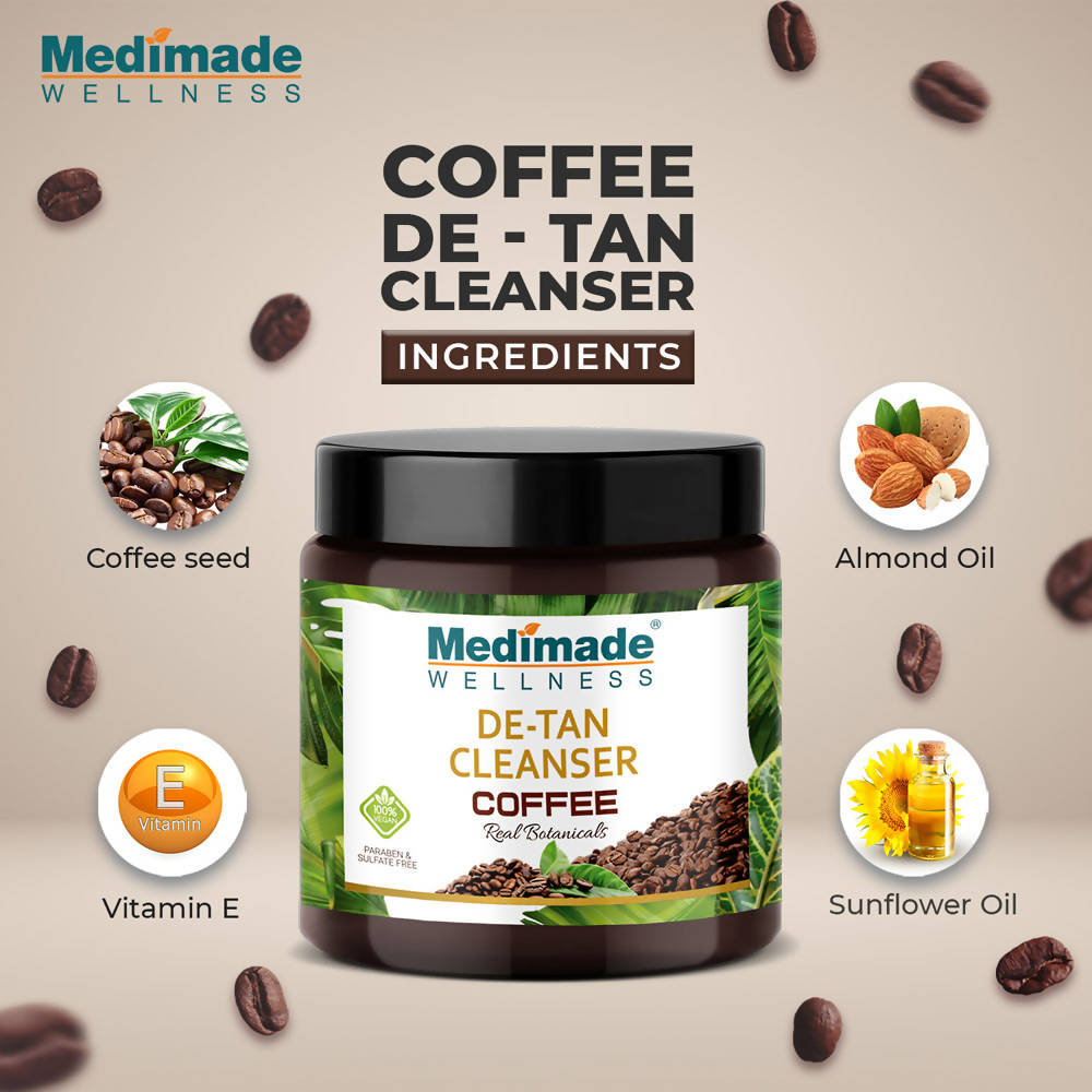 Medimade Wellness Coffee De-Tan Cleanser | Grocsy