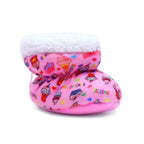 Tiny Bugs Unisex Printed Winter Booties - Pink | Grocsy