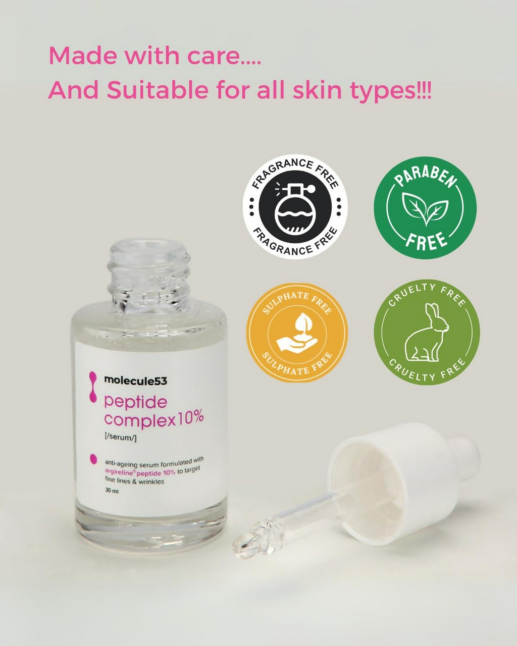 Molecule53 Argireline 10% Peptide Serum | Grocsy