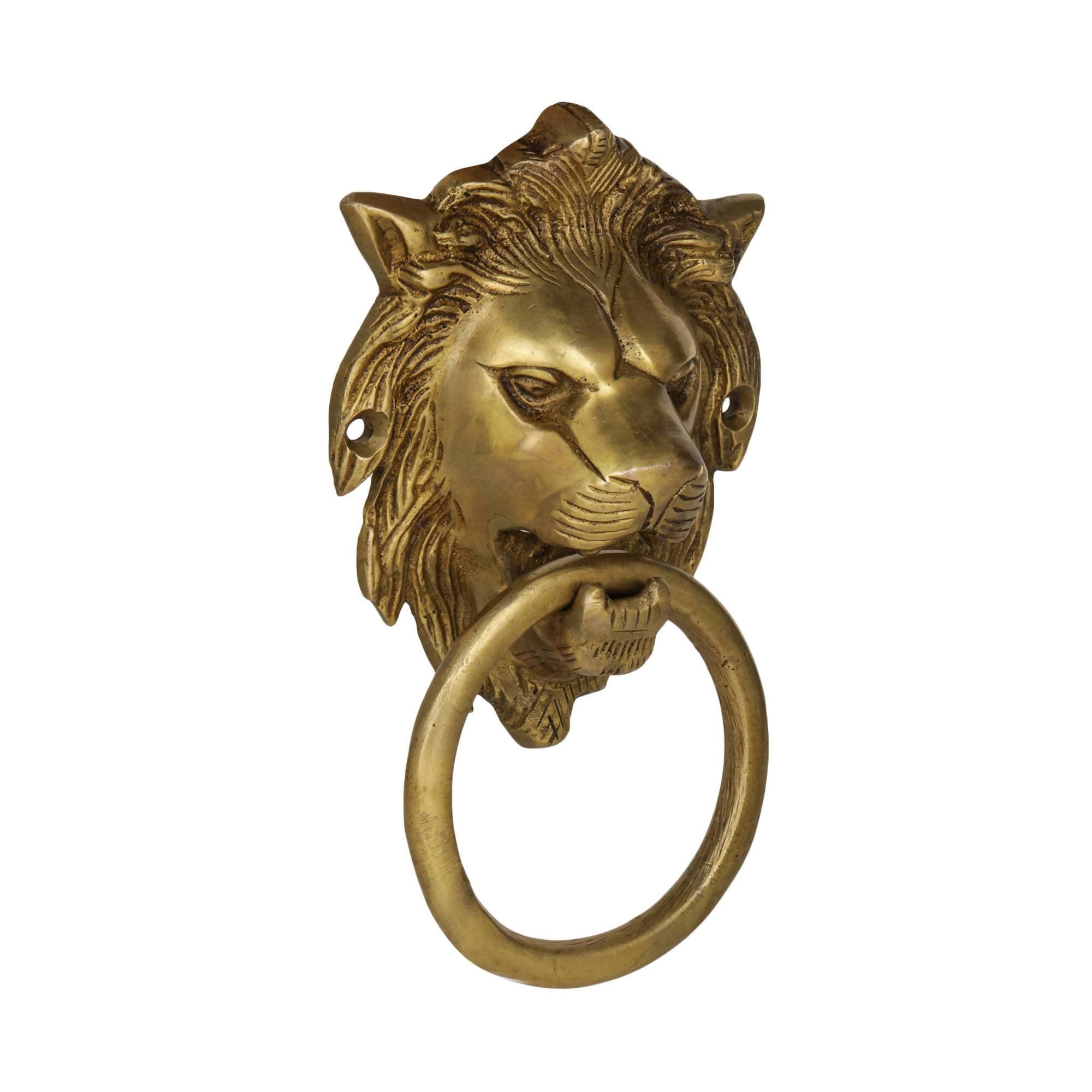 Devlok Lion Head Door Knocker | Grocsy