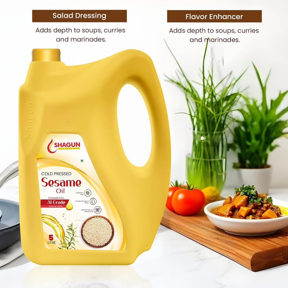 Shagun Cold Pressed Sesame Oil | Grocsy