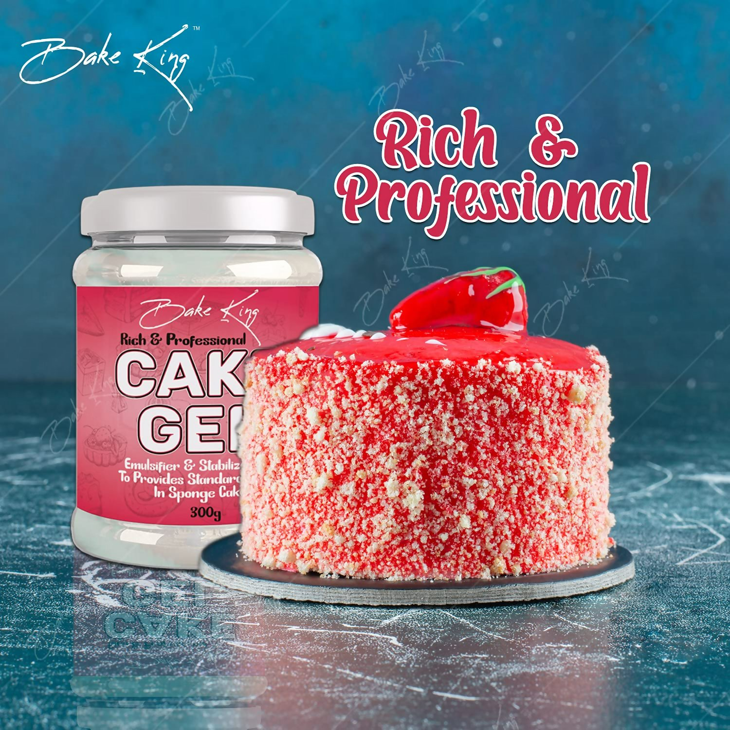 Bake King Cake Gel, Cake Sponge Improver Useful When Making Eggless Cakes | Grocsy