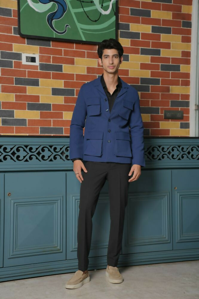 Minimal Matrix Black Shacket by Hilo Design | Grocsy