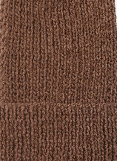 Chutput Kids Woollen Hand Knitted Pom Pom Detailed Cap - Brown | Grocsy
