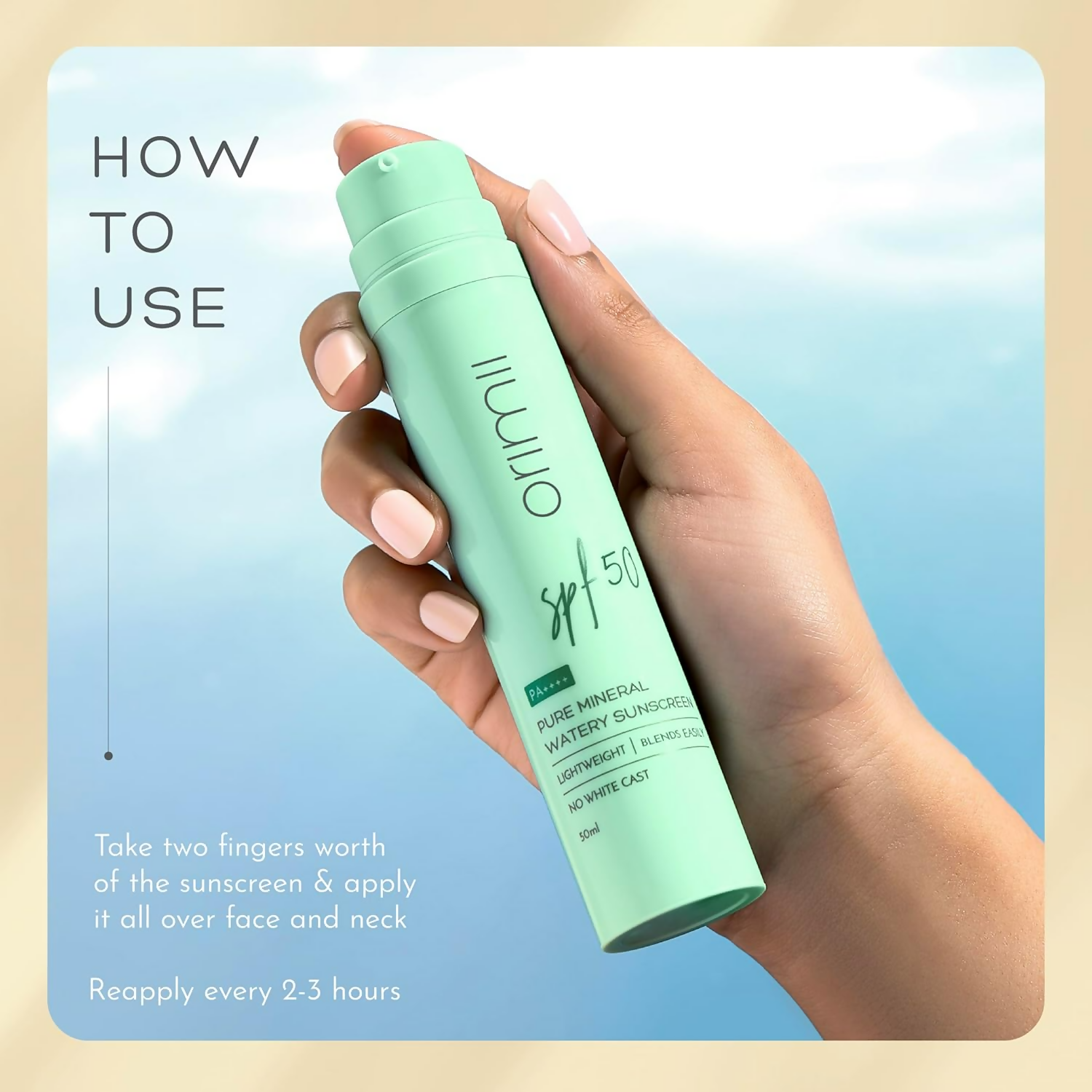 Orimii 100% Pure Mineral Sunscreen SPF 50 | Grocsy