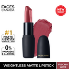 Faces Canada Weightless Matte Finish Lipstick - Fuschia Wave 02 | Grocsy