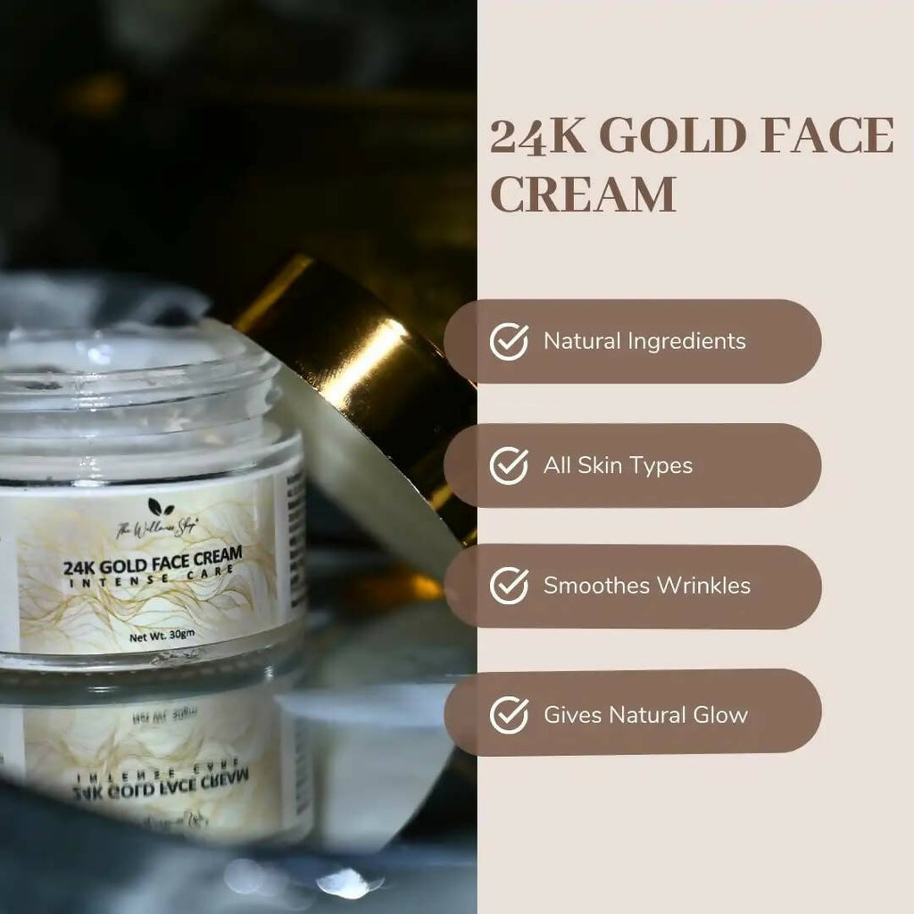 The Wellness Shop 24K Gold Face Cream | Grocsy