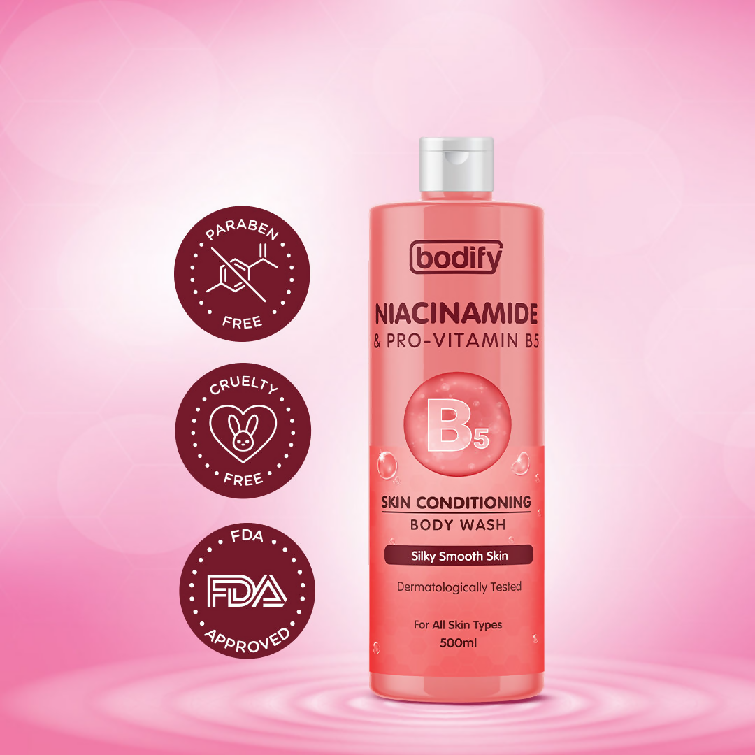 Bodify Niacinamide & Pro-Vitamin B5 Skin Conditioning Body Wash | Grocsy