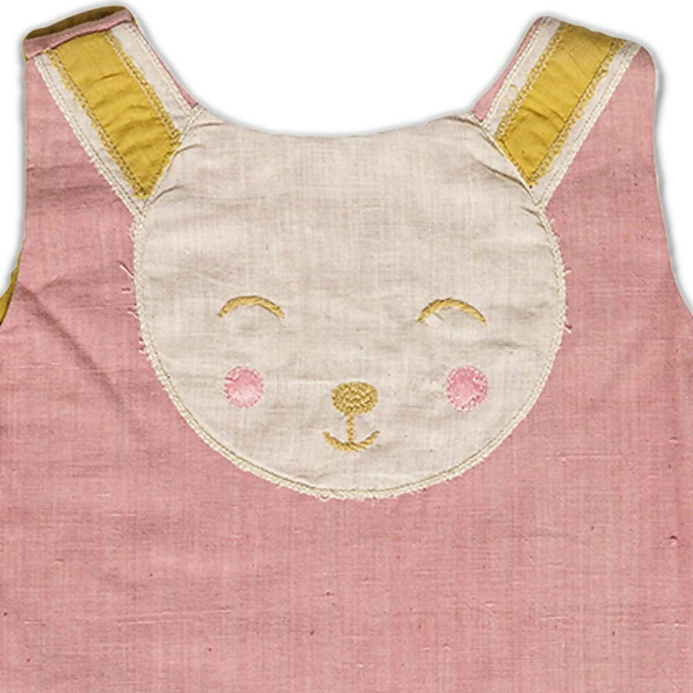 Mhyssa Pink Sleeveless A-line Frock | Grocsy